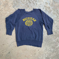 1960’s Thrashed Michigan Crewneck Sweatshirt Small