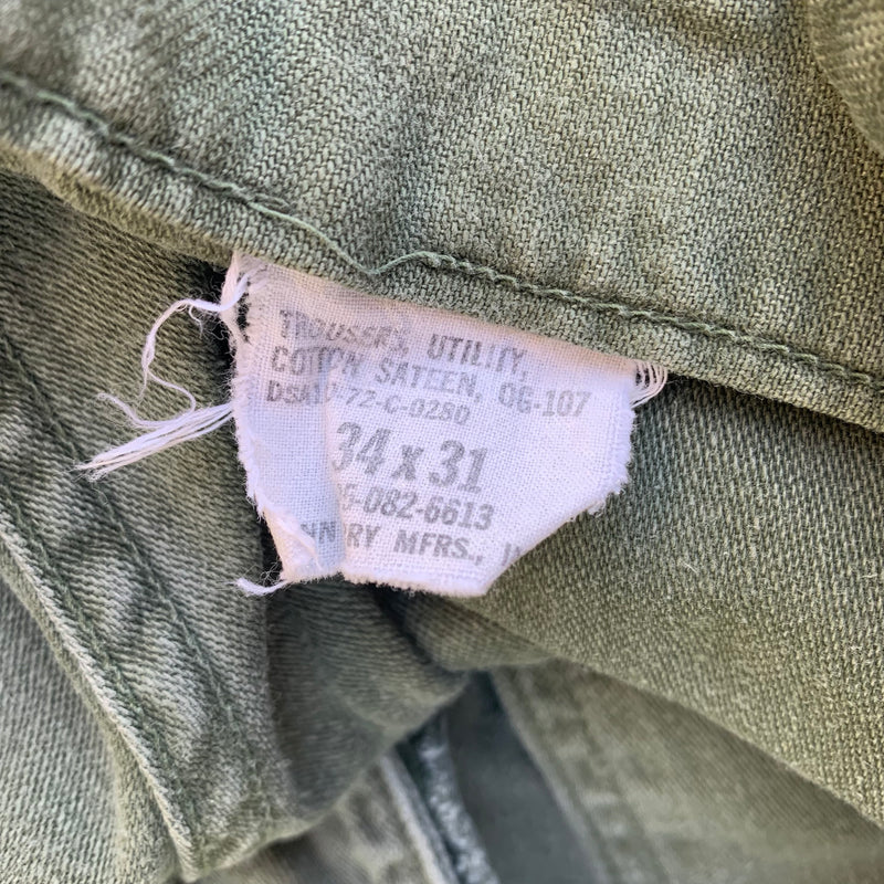 1970's OG-107 Fatigue Pants 32" x 28"