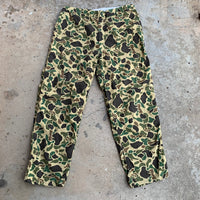 1970’s Duck Hunter Camo Fatigue Pants 34” - 38” x 28”