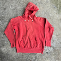 1950’s/60’s Faded Red Hooded Sweatshirt 23” Chest