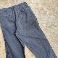 1960’s Cleveland Overall Black Work Pants 27” x 26”