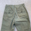 1980's Cotton Military Fatigue Pants 34" x  29"