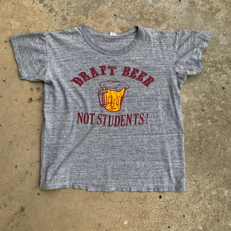 1970’s Draft Beer Not Students Protest T-Shirt Small