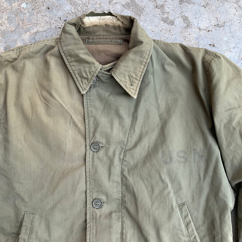 1940’s WWII Thrashed M-41 Field Jacket 42” Chest