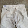 1950's Can't Bust 'Em White Denim Frisko Jeans 38” x 25.5”