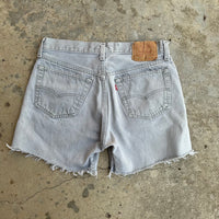 1980’s Levi’s 501 Grey Denim Jean Shorts 30” x 4.5”