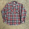 1980’s Northway Plaid Printed Flannel Shirt Large