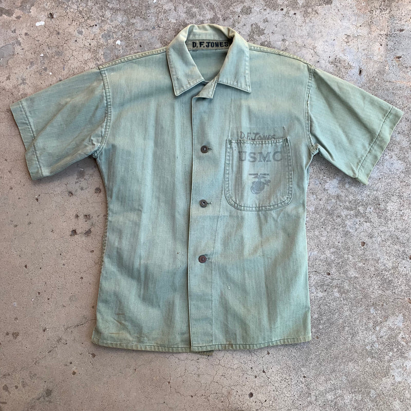 1950‘s Tailored Short Sleeve P-47 HBT Jacket 42” Chest