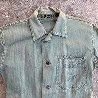 1950‘s Tailored Short Sleeve P-47 HBT Jacket 42” Chest