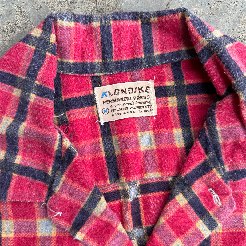 1970’s/80’s Klondike Plaid Flannel Shirt Medium