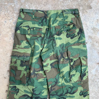 1960’s Mint ERDL Camo Jungle Fatigue Pants Small Short