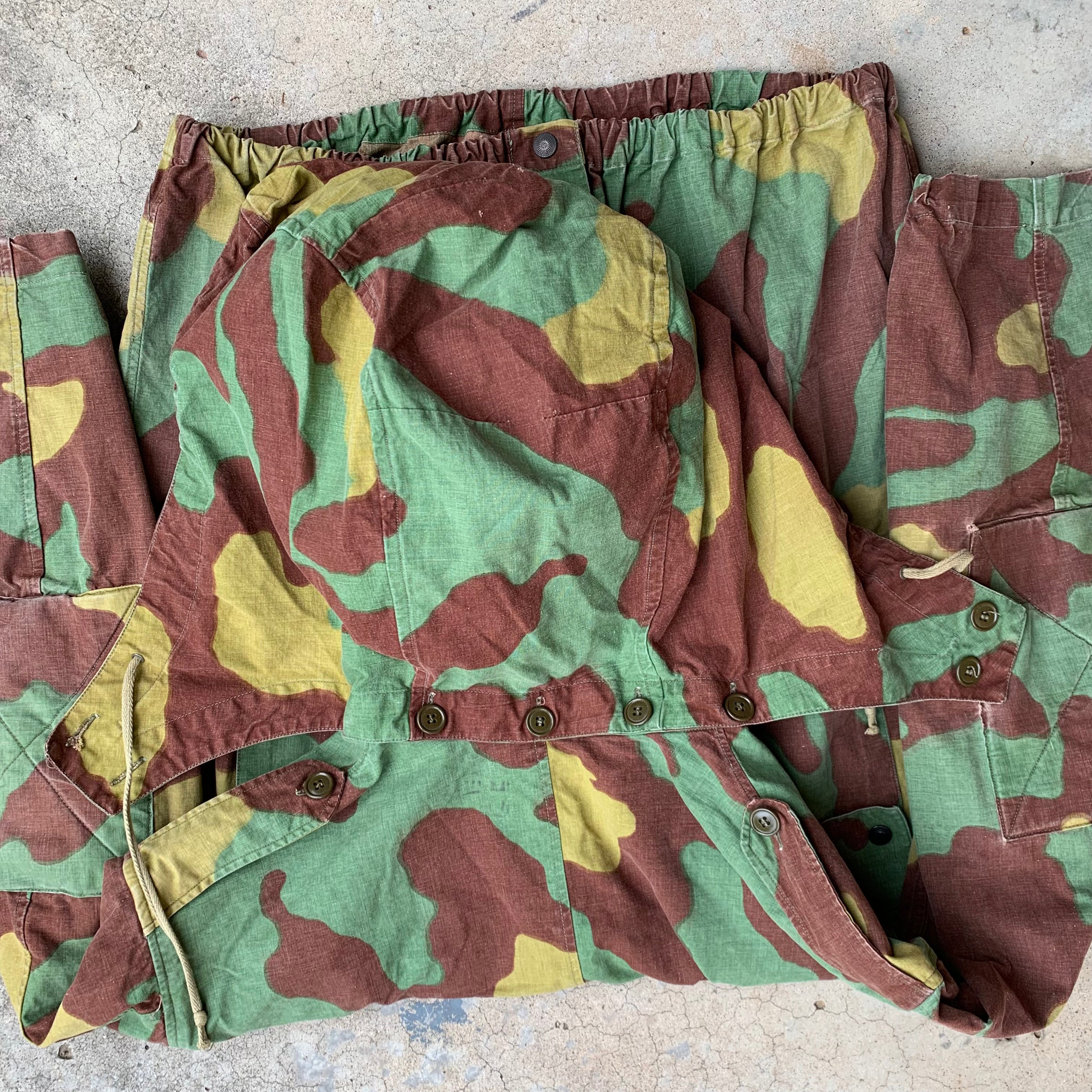 1960 s Italian M1929 Telo Mimetico Camo Jacket XL Little Chum