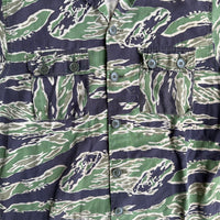 1960’s/70’s Late War Tiger Stripe Camo Shirt US Small