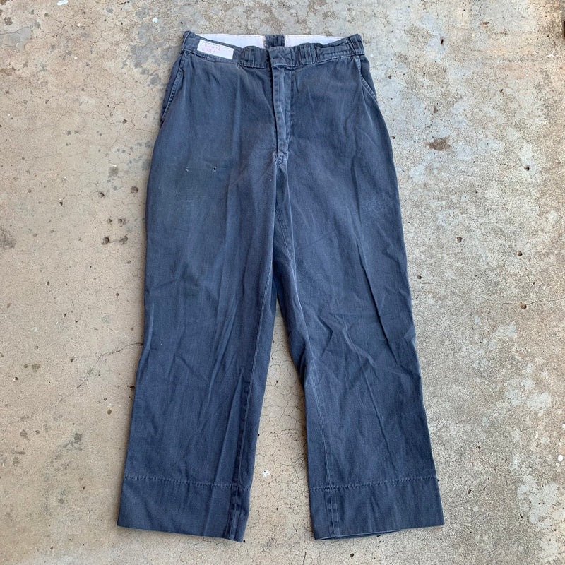 1960’s Cleveland Overall Co Black Work Pants 28” x 26”