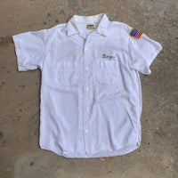 1960's Shriners Silk Embroidered Bowling Shirt Small