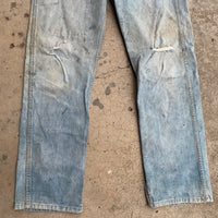 1960’s Thrashed Wrangler Blue Bell Denim Jeans 30” x 30”