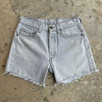 1980’s Levi’s 501 Grey Denim Jean Shorts 30” x 4.5”