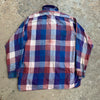 1950’s Thrashed Sun Valley Cotton Flannel Shirt Medium