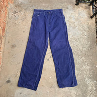 1970’s Duck Head Purple Denim Carpenter Pants 33” x 31”