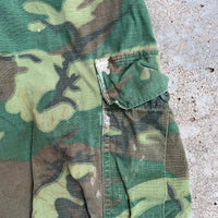 1960’s Thrashed ERDL Camo Jungle Fatigue Pants Small Short