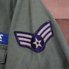 1960's Vietnam War USAF Patched Short Sleeve OG-107 Fatigue Shirt S/M