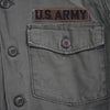 1960's Vietnam War US Army OG-107 Fatigue Shirt with Cut Sleeves Medium