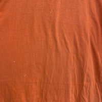 1970's Thin Orange Blank T-Shirt Short Large