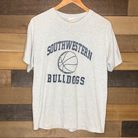 1990's Faded Heather Grey Southwestern Bulldogs Basketball T-Shirt Large