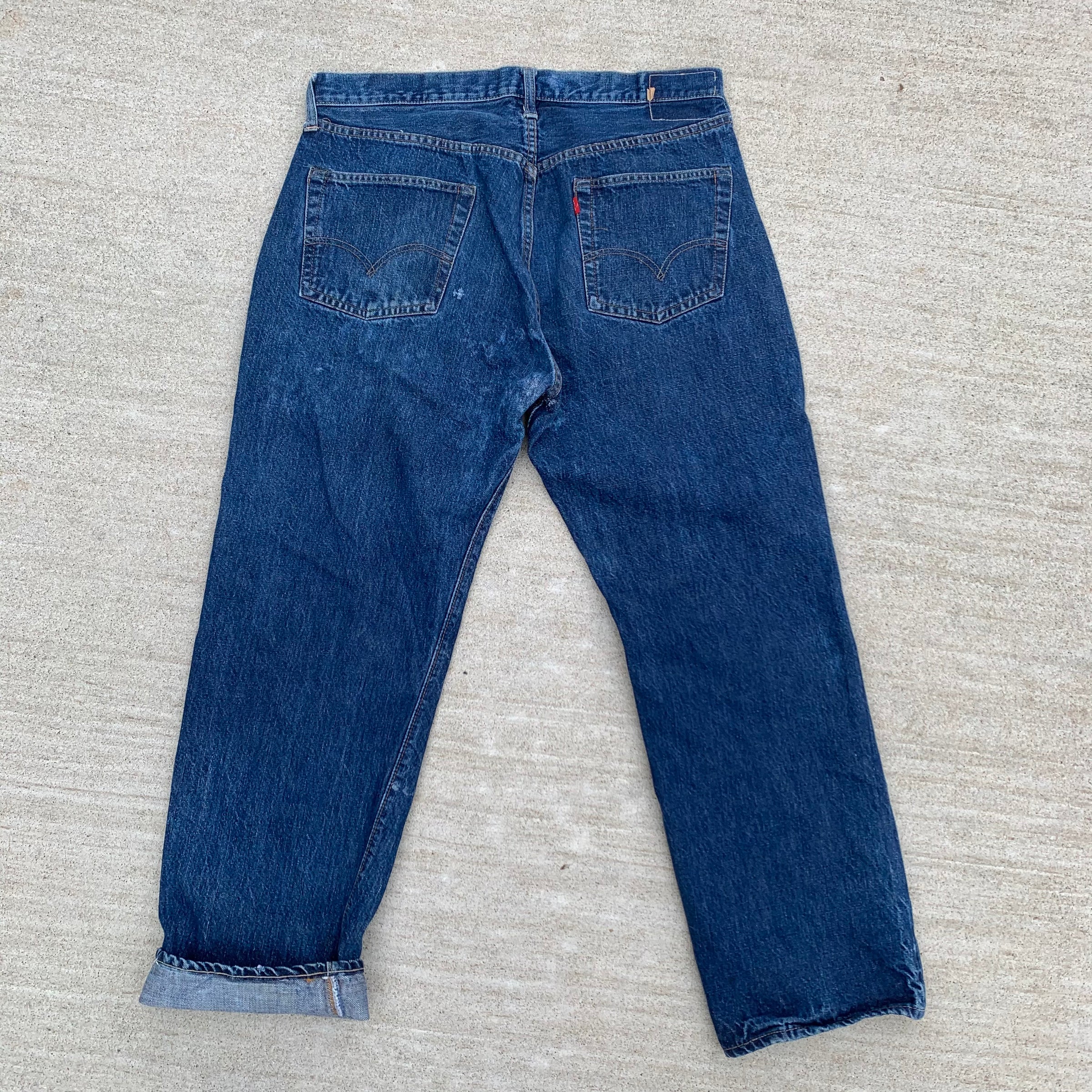 Late 1960's Big E Levi's 501 Selvedge Redline Denim Jeans 34" x 28"