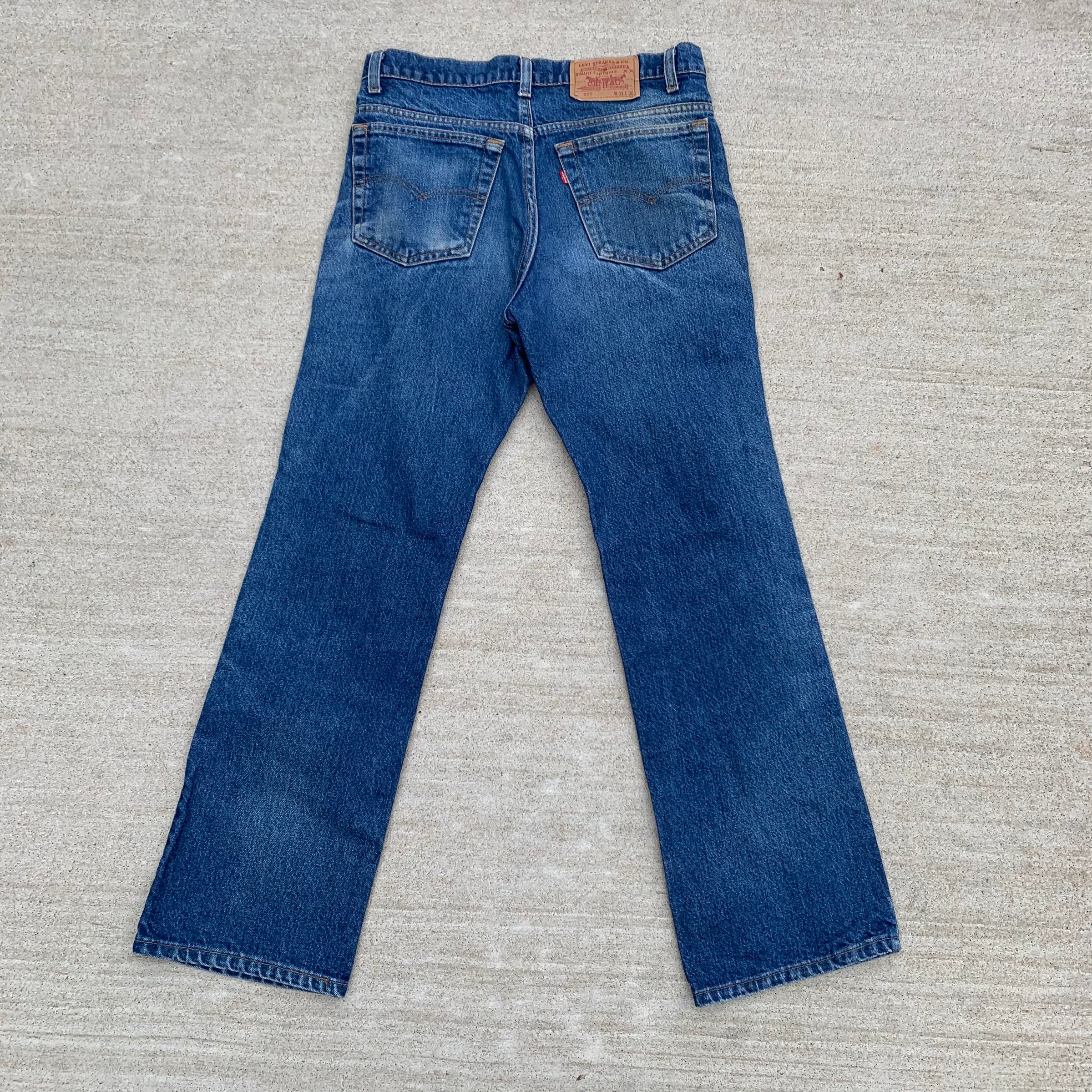 1980's/1990's Levi's 517 Dark Wash Flared Denim Jeans 31" x 29.5"