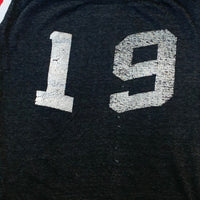 1960's Durene Cotton Black Numbered Jersey Small