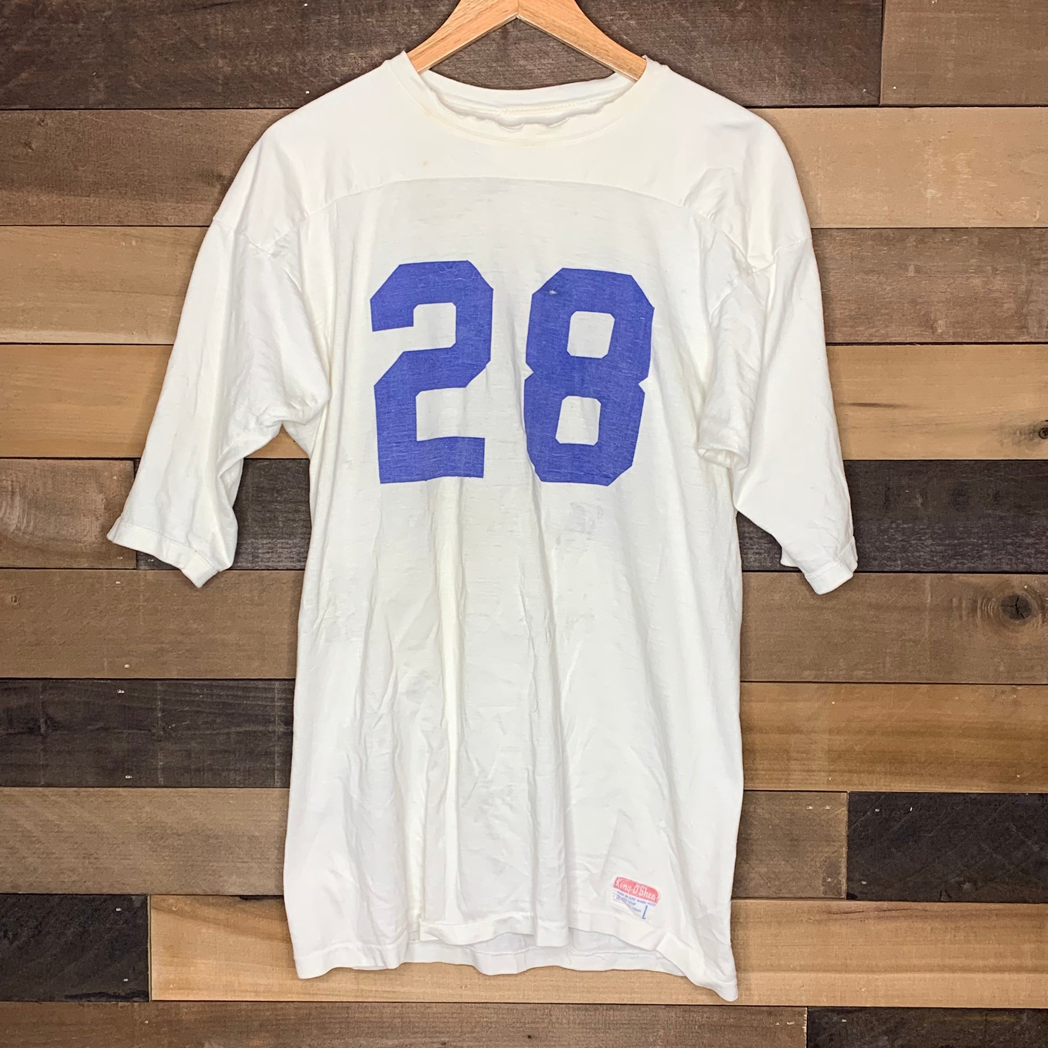 1960's White Numbered King O'Shea Durene Jersey Large – Little