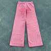 1970’s Homemade Red Chambray Flared Pants 27.5" x 31"
