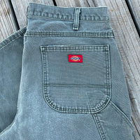 1990's Distressed Faded Grey Dickies Carpenter Pants 34" Waist