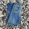 1970's Distressed Slim Straight Zipper Fly Denim Jeans 31" x 28"