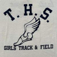 1980's T.H.S Girl's Track Winged Foot Short Sleeve T-Shirt Large