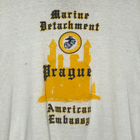 1970’s Prague Marine Detachment American Embassy Ringer T-Shirt Large