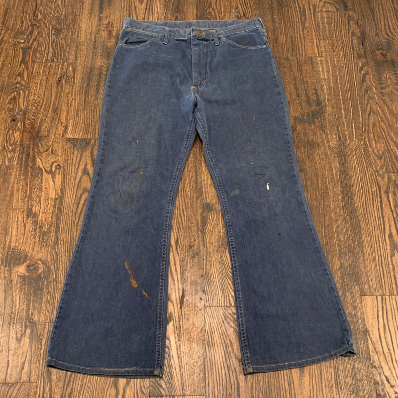 1960’s Wrangler Flared Denim Jeans 34.5” Waist