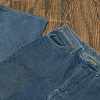 1960’s Wrangler Flared Denim Jeans 34.5” Waist