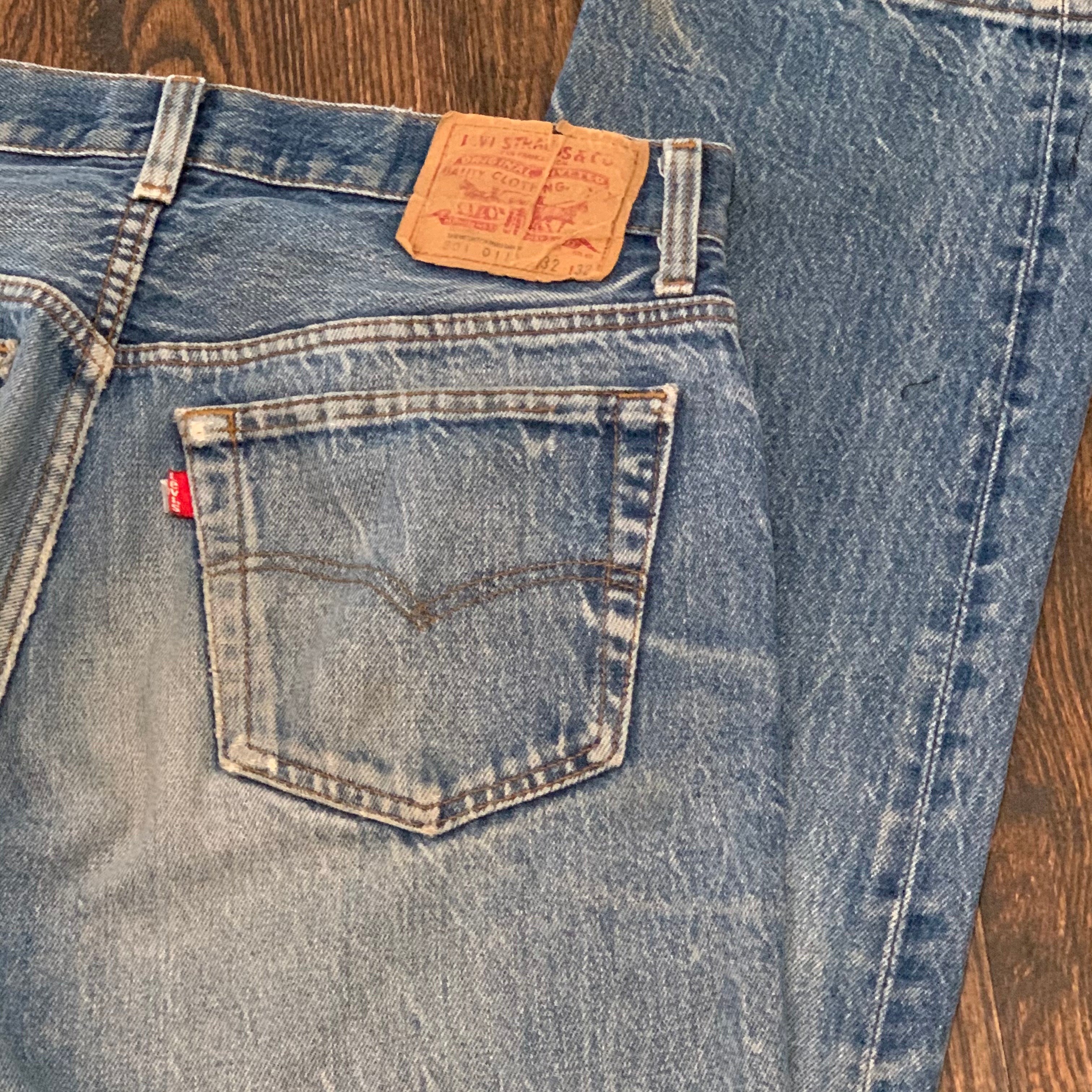 1980's Faded Levi's 501 0115 Jeans 32