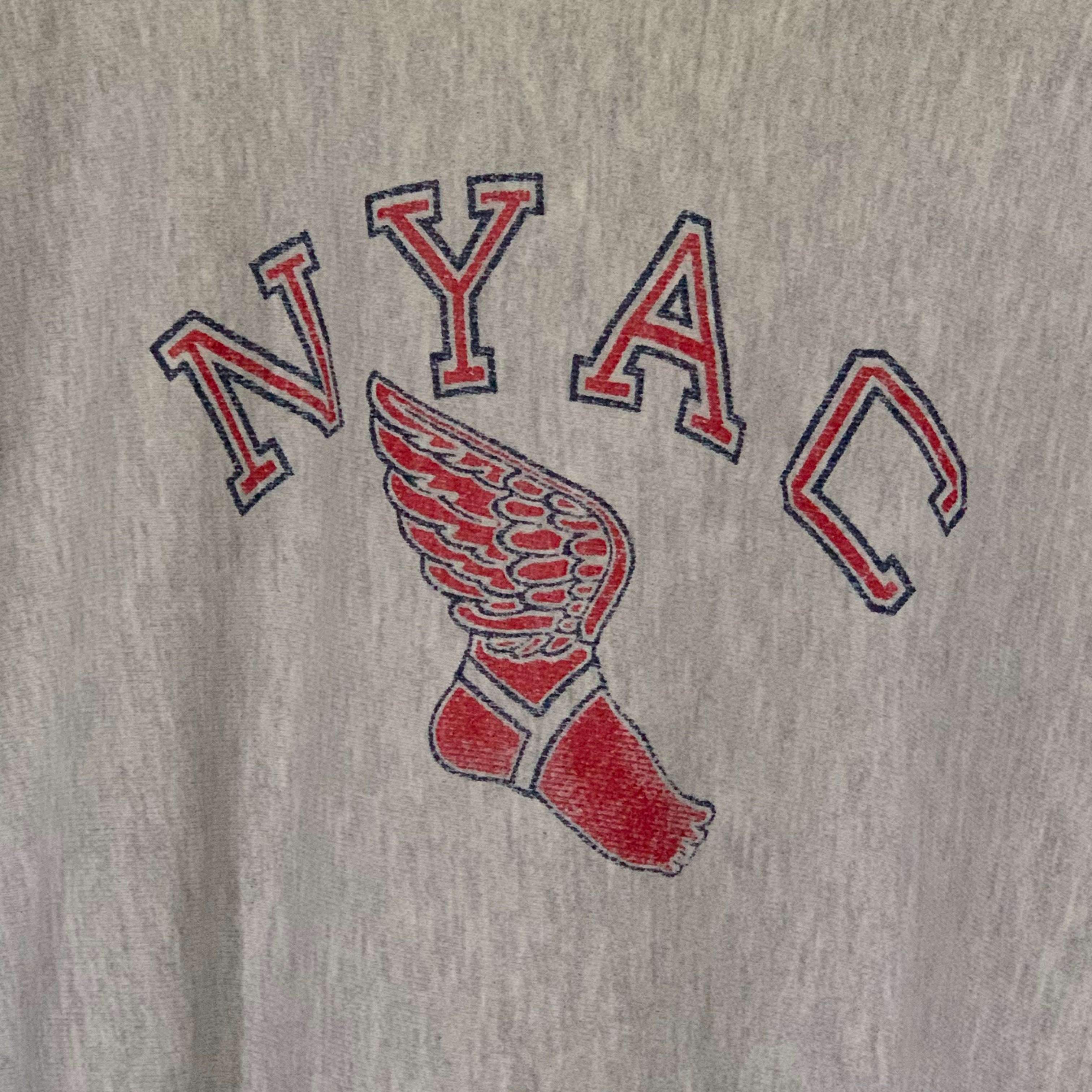 1980 s Champion Reverse Weave NYAC Heather Grey Sweatshirt XXL