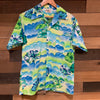 1960’s Blue/Green Flower Hawaiian Shirt