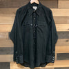 1970’s Black Rockmount Ranch Wear Western Shirt XL