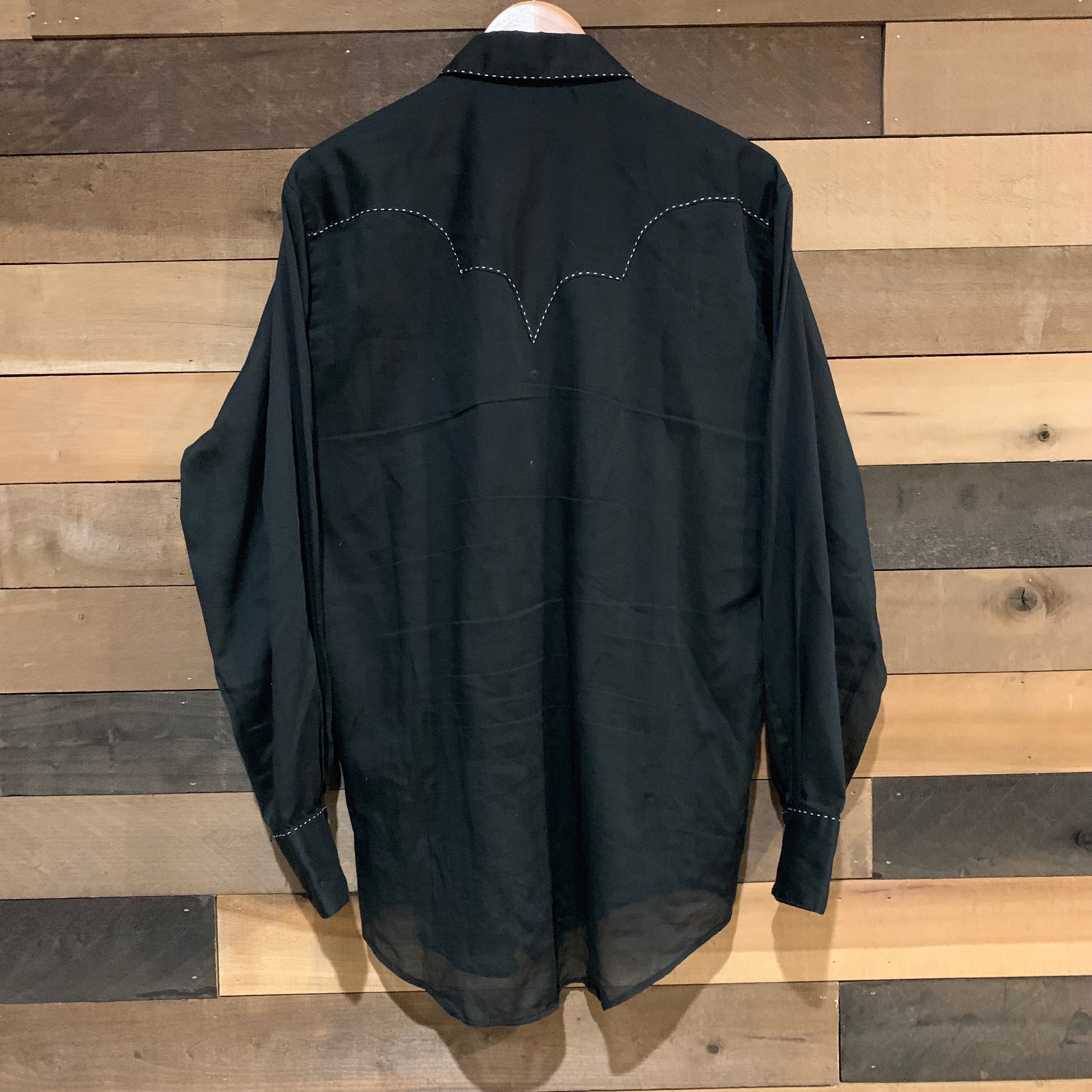 1970's Black Rockmount Ranch Wear Western Shirt XL – Little Chum