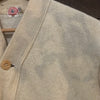 1940’s Lowe and Campbell Cream Varsity Letterman Cardigan Sweater Medium