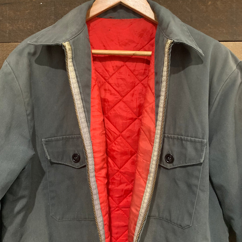 1950's/1960's Gray Quilted Work Jacket XL