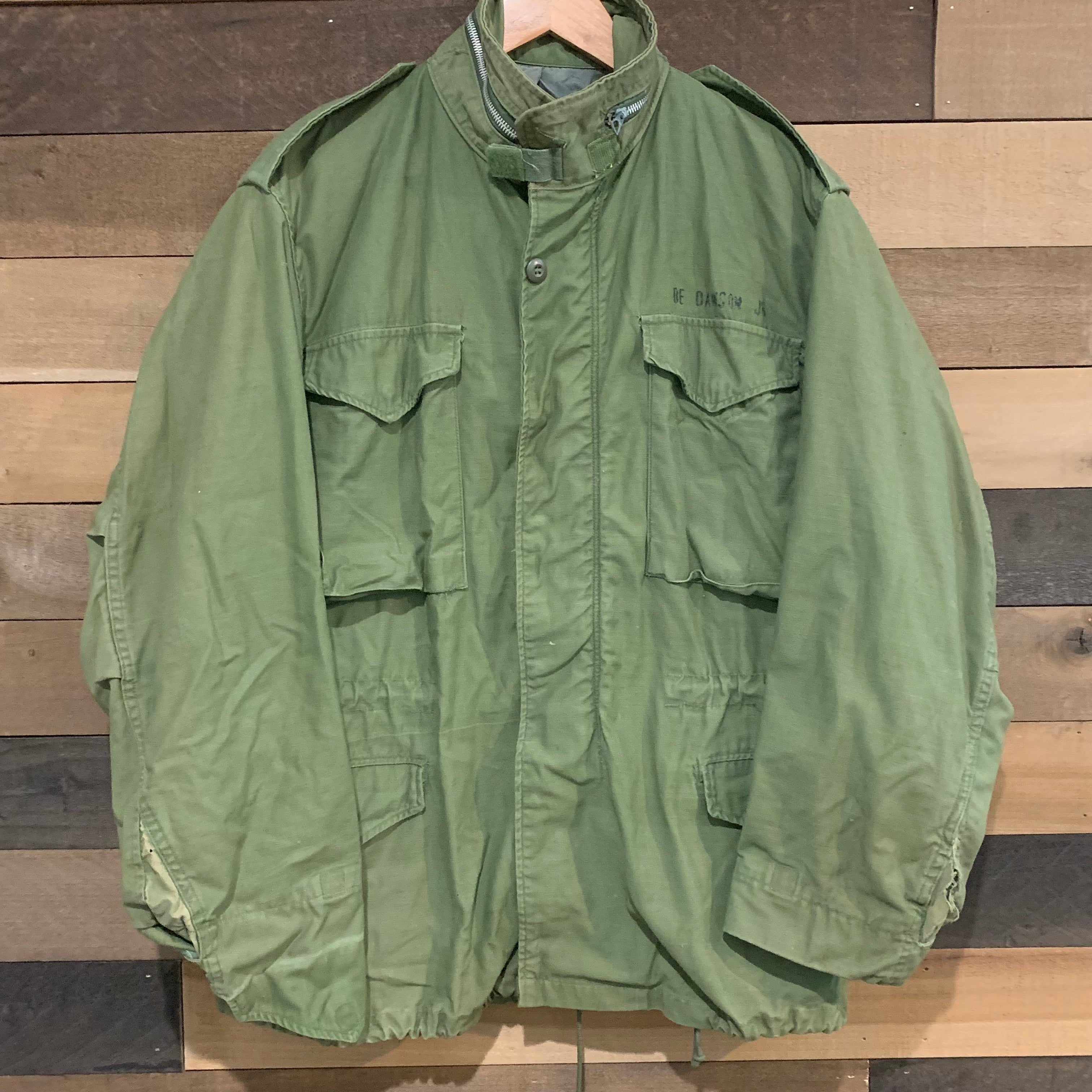 Late 1960's Vietnam Era Stenciled M-65 Field Jacket Medium Regular