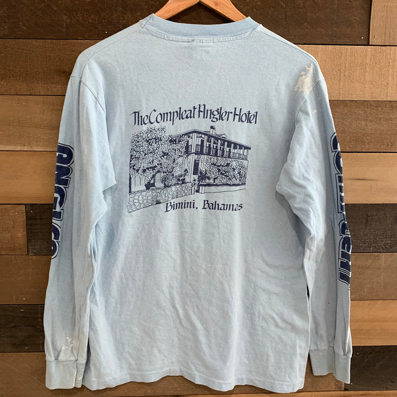 1980’s The Compleat Angler Hotel Bimini Bahamas Souvenir Long-sleeve T-Shirt Large