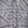 1970's Ely Plains Rider Plaid Short Sleeve Pearl Snap Western Shirt M/L