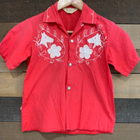 1950’s-1960’s Kid Sized Embroidered Cowboy Western Shirt